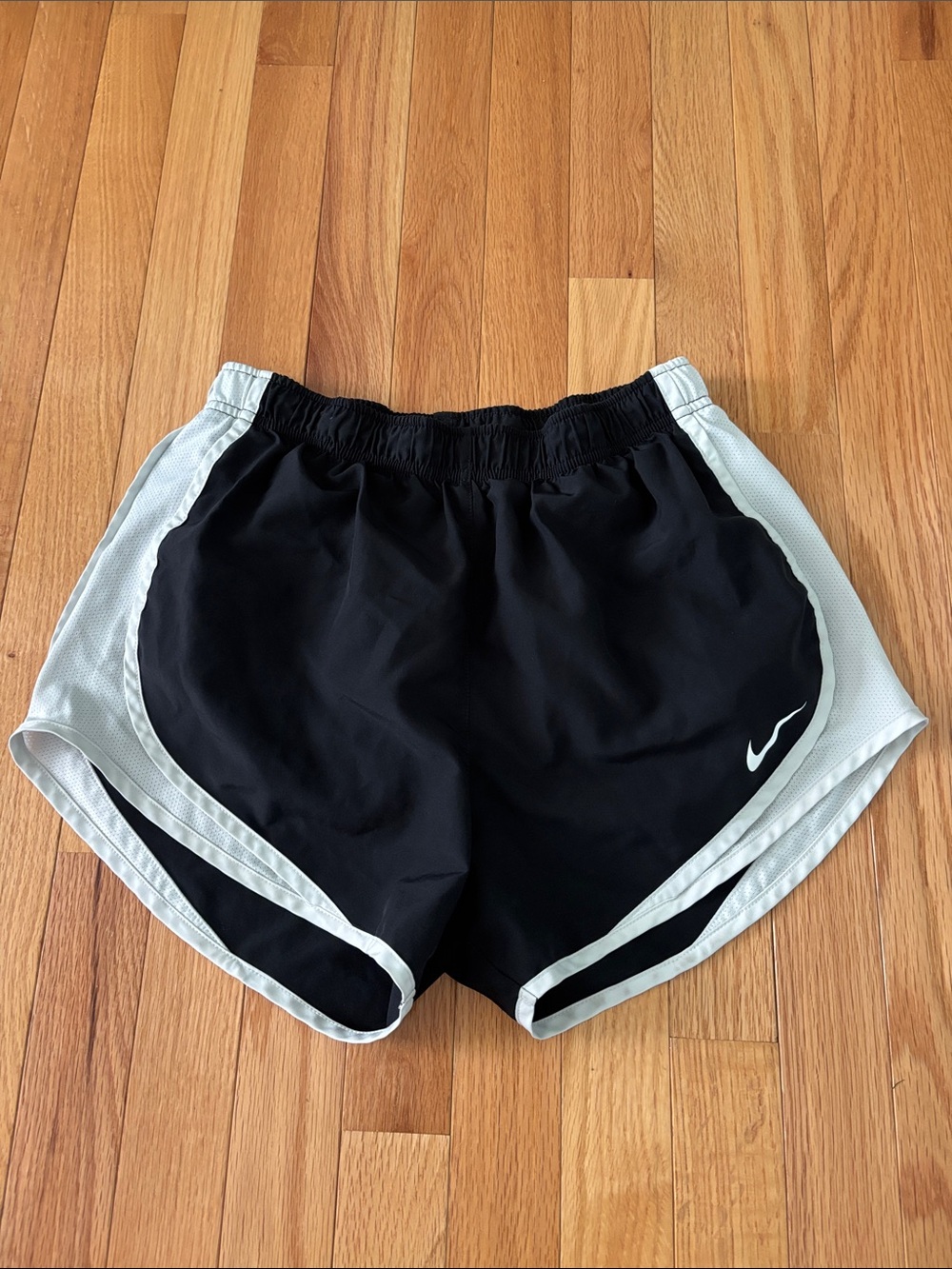 Nike Women’s Black Tempo Shorts with White Trim